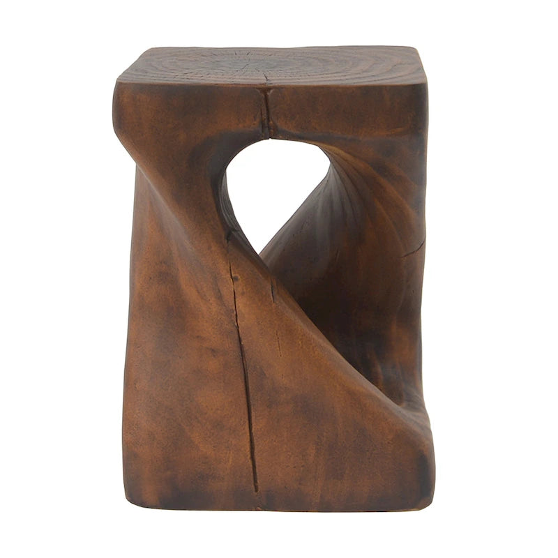 Table d'appoint MGO Twist Shape, texture bois