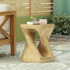 Table d'appoint MGO Twist Shape, texture bois