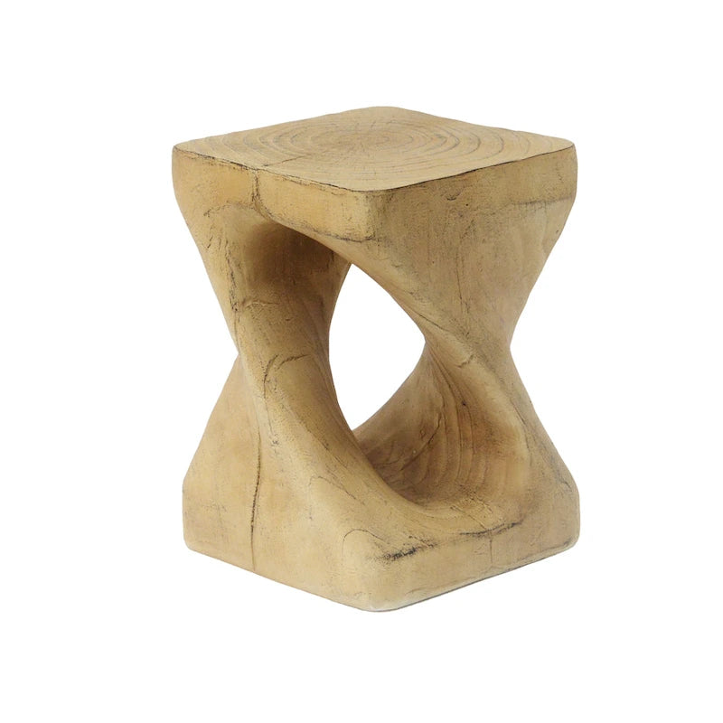 Table d'appoint MGO Twist Shape, texture bois