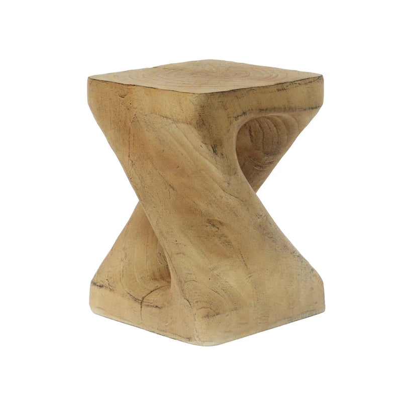 Table d'appoint MGO Twist Shape, texture bois