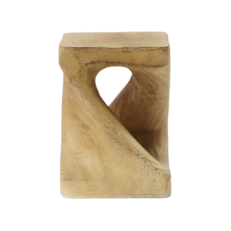 Table d'appoint MGO Twist Shape, texture bois