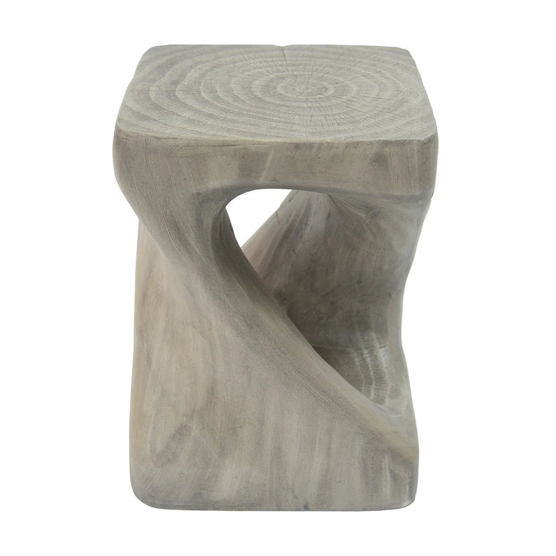 Table d'appoint MGO Twist Shape, texture bois