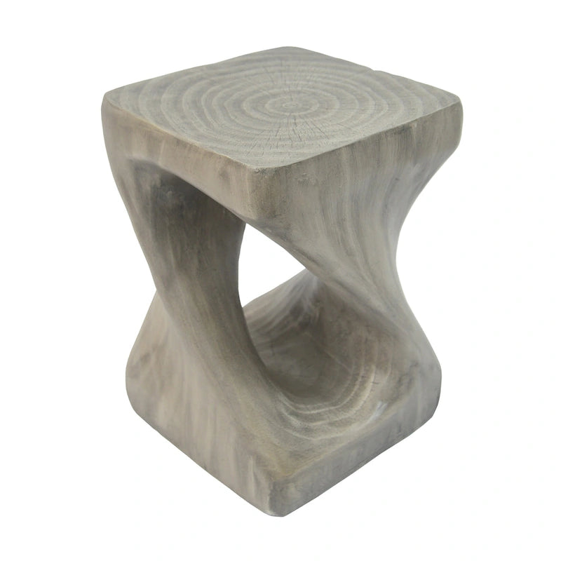 Table d'appoint MGO Twist Shape, texture bois