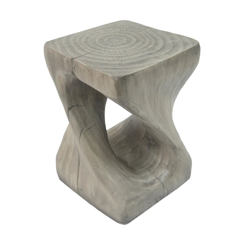 Table d'appoint MGO Twist Shape, texture bois