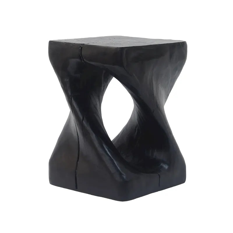 Table d'appoint MGO Twist Shape, texture bois
