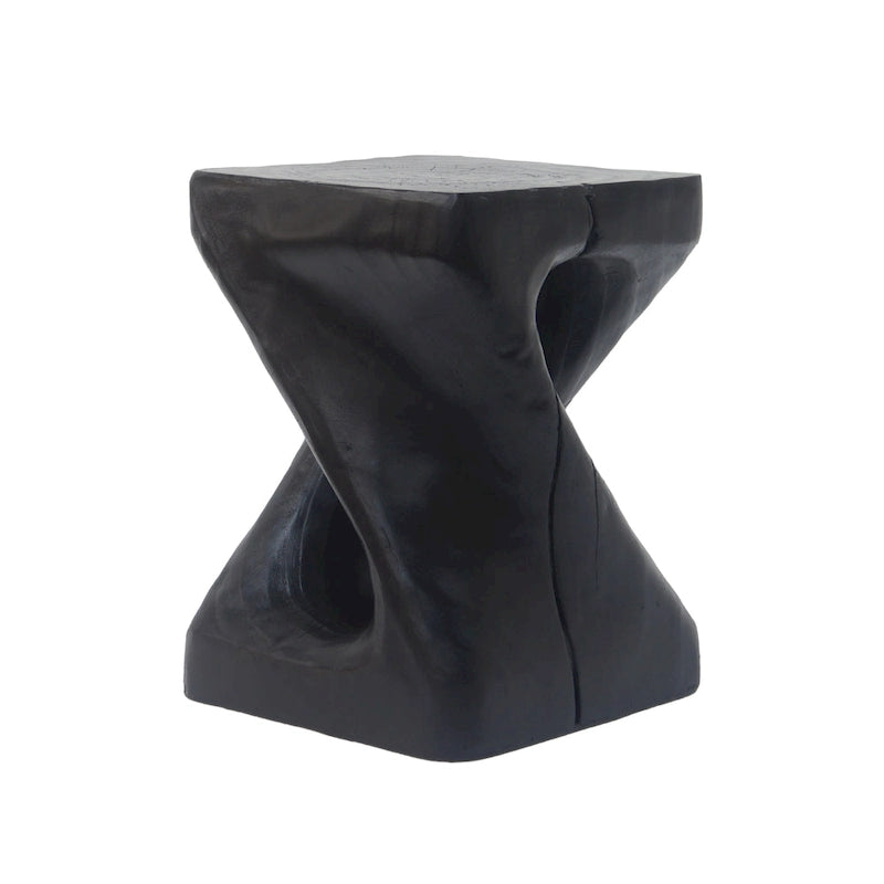 Table d'appoint MGO Twist Shape, texture bois