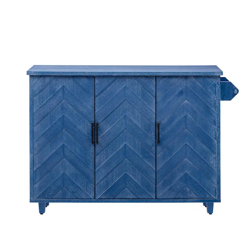 Îlot de cuisine de 51,2 cm de large avec abattant, style campagnard, sur roulettes avec étagère de rangement intégrée. Chariot de cuisine roulant.