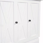 Lit escamotable de style campagnard, commode cubique convertible gain de place avec grands tiroirs et station de recharge, lit plateforme pliable