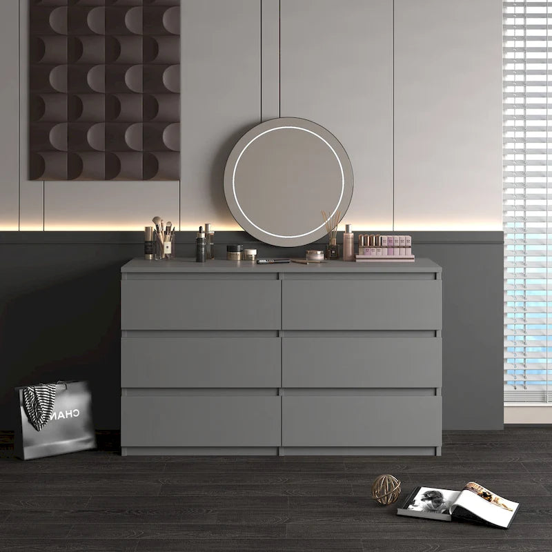 Grande commode à 6 tiroirs