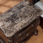 Ensemble de chambre à coucher traditionnel 3 pièces Eugene de Furniture of America, panneaux en bois massif