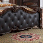 Ensemble de chambre à coucher traditionnel 3 pièces Eugene de Furniture of America, panneaux en bois massif
