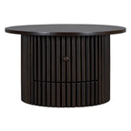 Table basse en MDF de 30,5 cm avec tiroir et piètement à lattes
