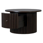 Table basse en MDF de 30,5 cm avec tiroir et piètement à lattes