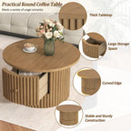 Table basse en MDF de 30,5 cm avec tiroir et piètement à lattes
