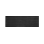 Console rétro en MDF de 45,5 cm avec détails dorés, 2 tiroirs de rangement et motif géométrique