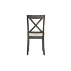 Ensemble de salle à manger moderne en bois 5 pièces avec table ronde et chaises