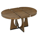 Ensemble de salle à manger vintage 5 pièces avec table extensible et 4 chaises