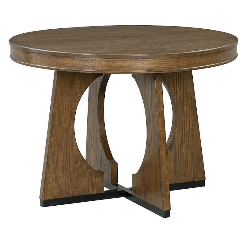 Ensemble de salle à manger vintage 5 pièces avec table extensible et 4 chaises