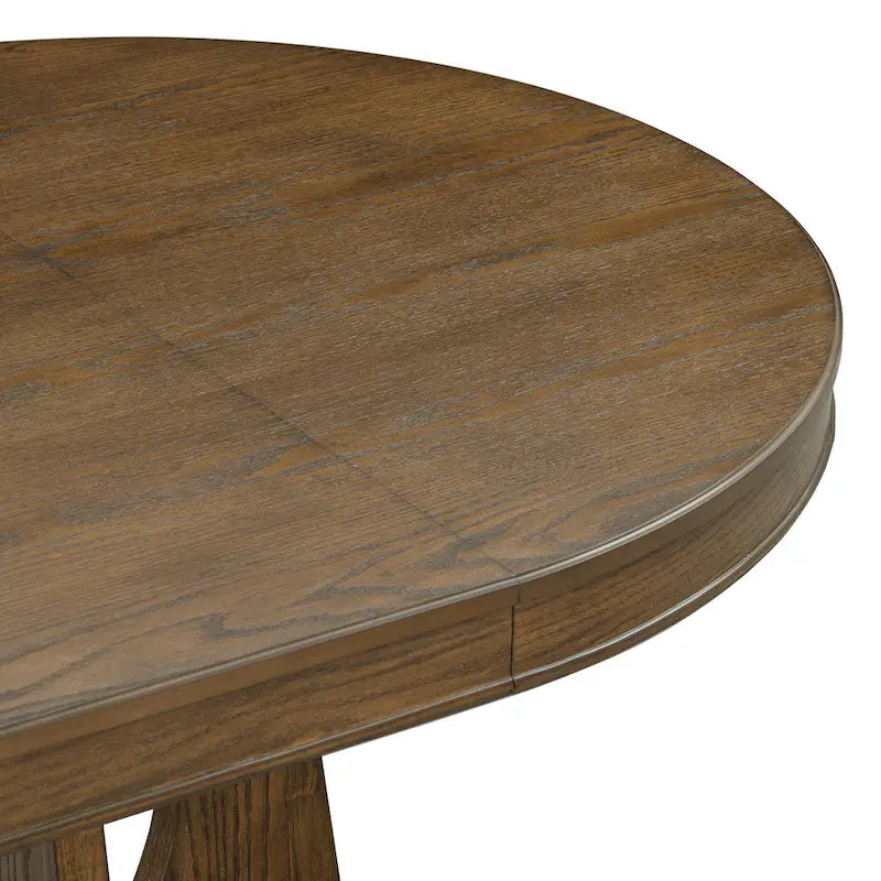 Ensemble de salle à manger vintage 5 pièces avec table extensible et 4 chaises