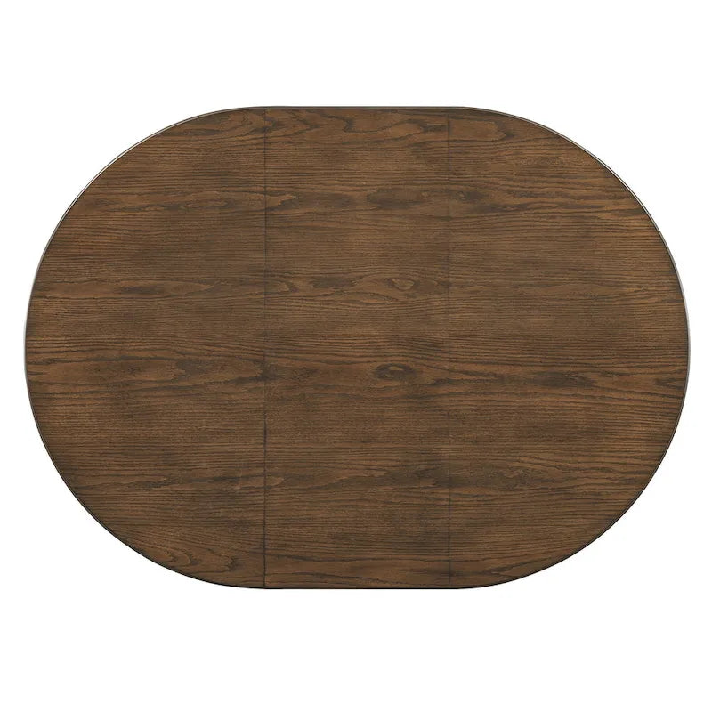 Ensemble de salle à manger vintage 5 pièces avec table extensible et 4 chaises