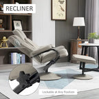 Fauteuil inclinable pivotant à dossier haut 30 avec repose-pieds