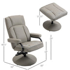Fauteuil inclinable pivotant à dossier haut 30 avec repose-pieds