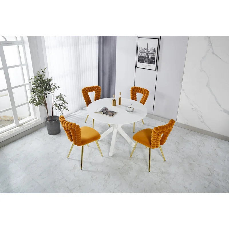 22.04 Fauteuils d'appoint avec pieds en fer (lot de 2)
