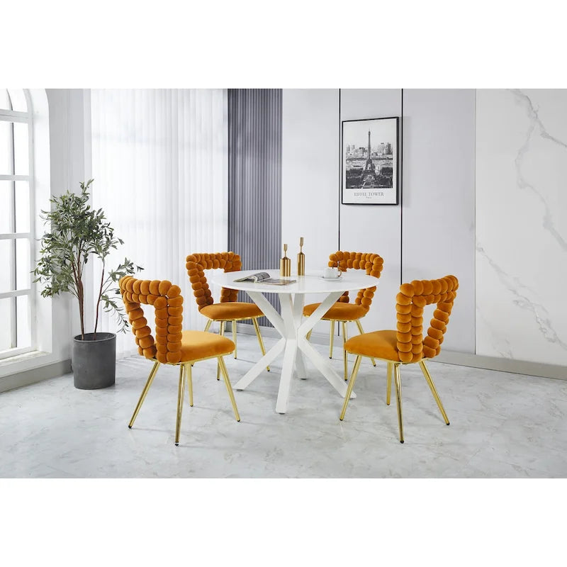 22.04 Fauteuils d'appoint avec pieds en fer (lot de 2)
