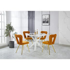 22.04 Fauteuils d'appoint avec pieds en fer (lot de 2)