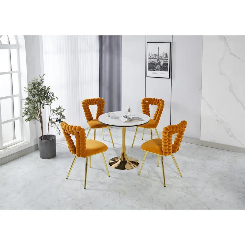 22.04 Fauteuils d'appoint avec pieds en fer (lot de 2)