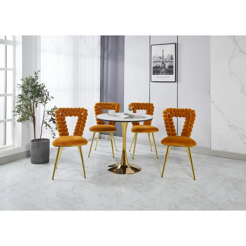 22.04 Fauteuils d'appoint avec pieds en fer (lot de 2)