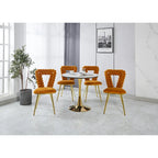 22.04 Fauteuils d'appoint avec pieds en fer (lot de 2)