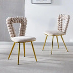 22.04 Fauteuils d'appoint avec pieds en fer (lot de 2)