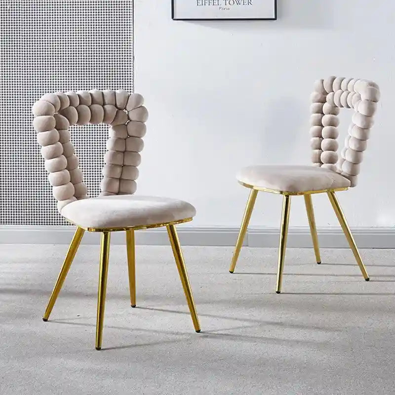 22.04 Fauteuils d'appoint avec pieds en fer (lot de 2)