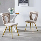 22.04 Fauteuils d'appoint avec pieds en fer (lot de 2)