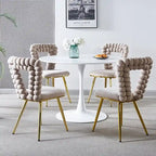 22.04 Fauteuils d'appoint avec pieds en fer (lot de 2)