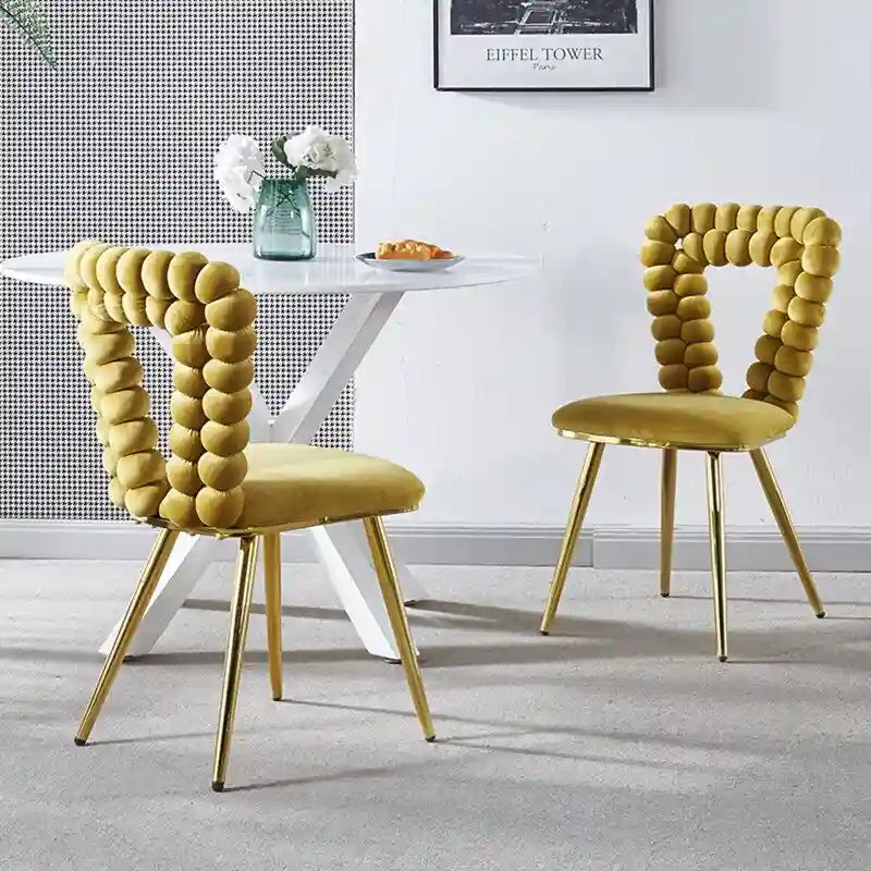 22.04 Fauteuils d'appoint avec pieds en fer (lot de 2)