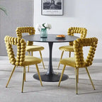 22.04 Fauteuils d'appoint avec pieds en fer (lot de 2)