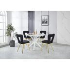 22.04 Fauteuils d'appoint avec pieds en fer (lot de 2)