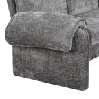Canapé-lit futon en chenille 94.1, en forme de L, avec dossier réglable et méridienne réversible.