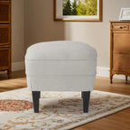 Fauteuil club moderne rembourré de 82,5 cm avec repose-pieds et clous décoratifs pour salon