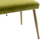 Fauteuil d'appoint capitonné vert olive 32,28 avec repose-pieds