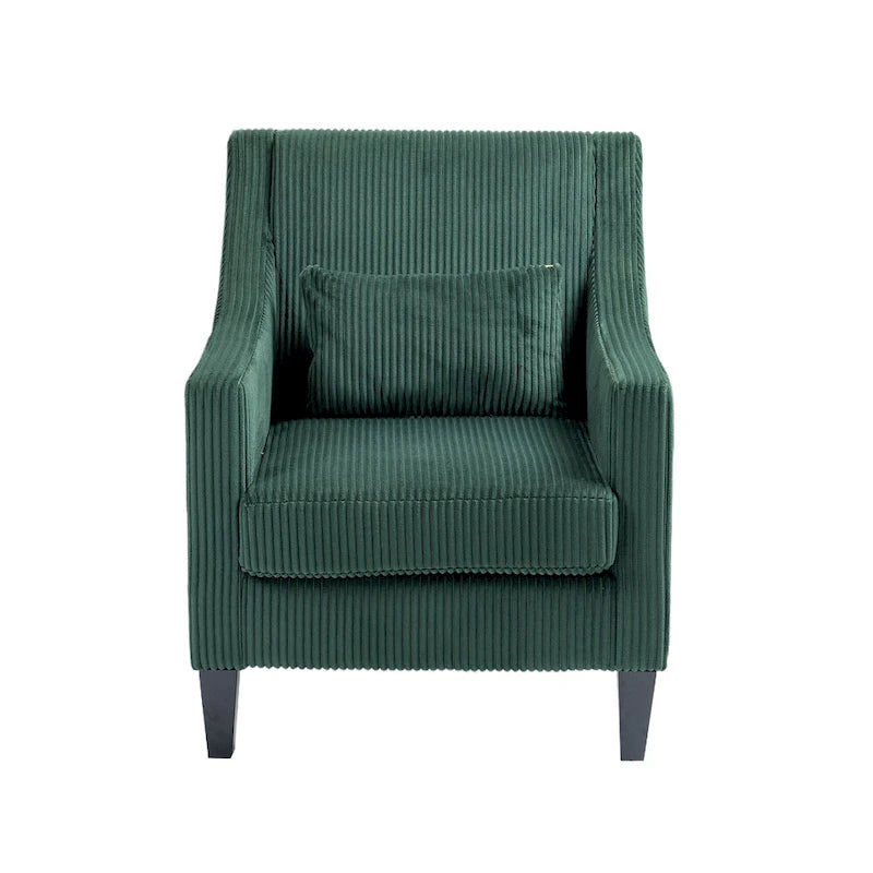 Fauteuil rembourré Emerald 26.77 avec accoudoirs incurvés