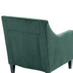 Fauteuil rembourré Emerald 26.77 avec accoudoirs incurvés