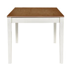 Ensemble de salle à manger en bois 6 pièces avec table, 4 chaises et banc, table avec tiroir