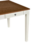 Ensemble de salle à manger en bois 6 pièces avec table, 4 chaises et banc, table avec tiroir