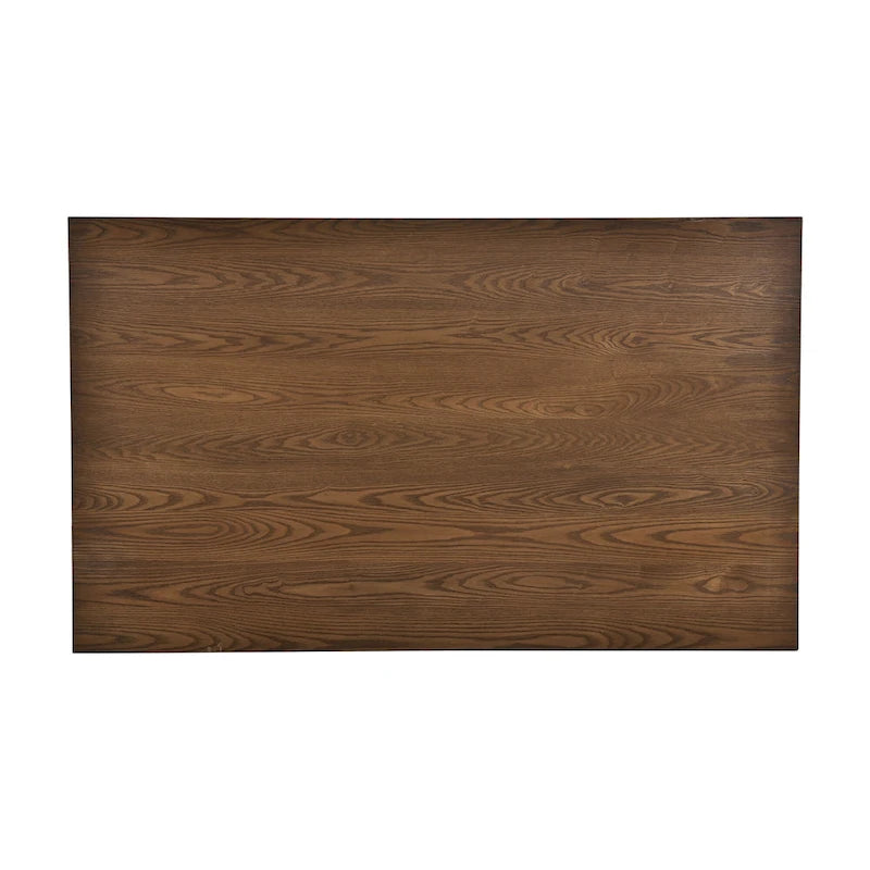 Ensemble de salle à manger en bois 6 pièces avec table, 4 chaises et banc, table avec tiroir
