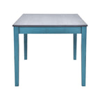 Ensemble de salle à manger en bois 6 pièces avec table, 4 chaises et banc, table avec tiroir