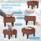 Fauteuil pivotant moderne avec repose-pieds pour salon ou chambre à coucher