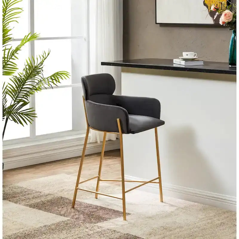 Tabouret de bar SAFAVIEH Couture Sejada 66 cm (26 po) - 58,4 cm (23 po) L x 53,3 cm (21 po) P x 96,5 cm (38 po) H